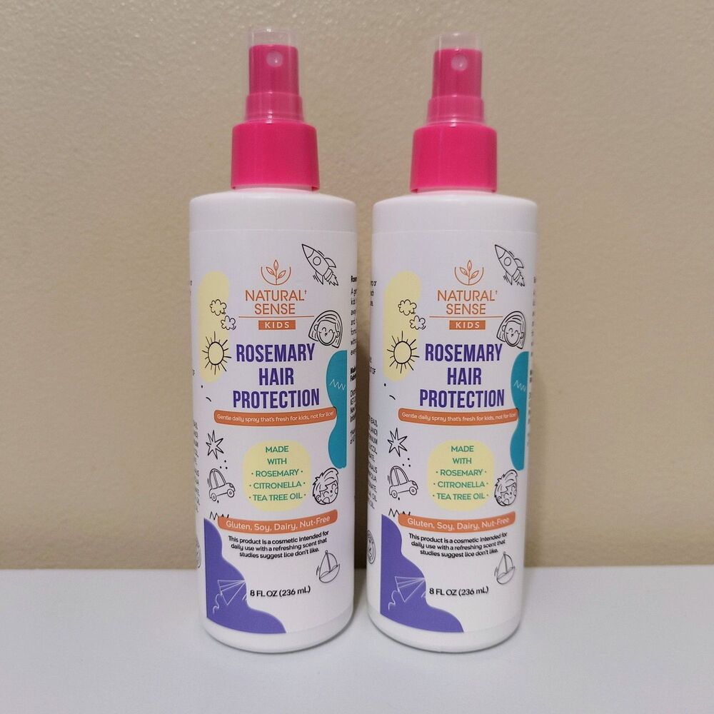 Natural Sense Kids Rosemary Hair Protection Spray Tea Tree Oil 8 fl oz 2 pack